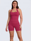 Raspberry Impact Halter Top