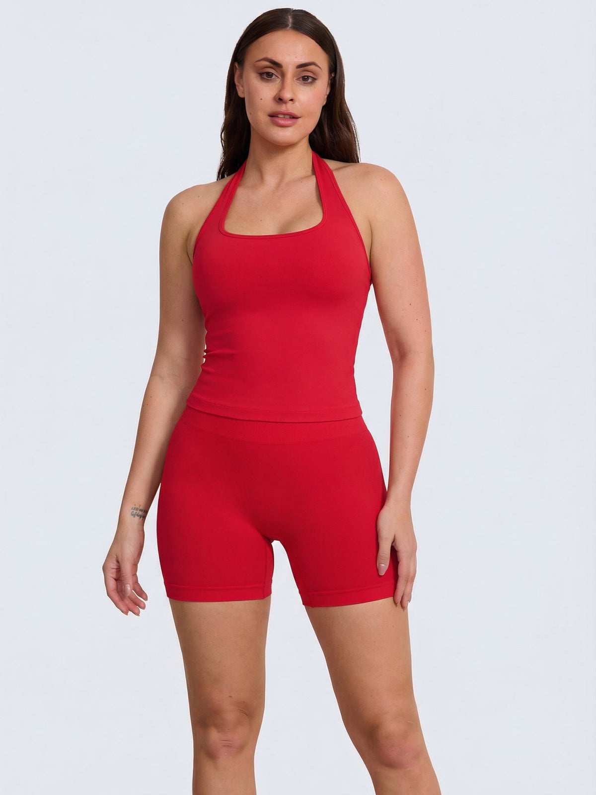 Spicy Red Impact Halter Top