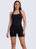 Nior Black Impact Halter Top