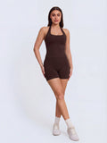 Espresso Impact Halter Top