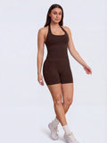 Espresso Impact Halter Top