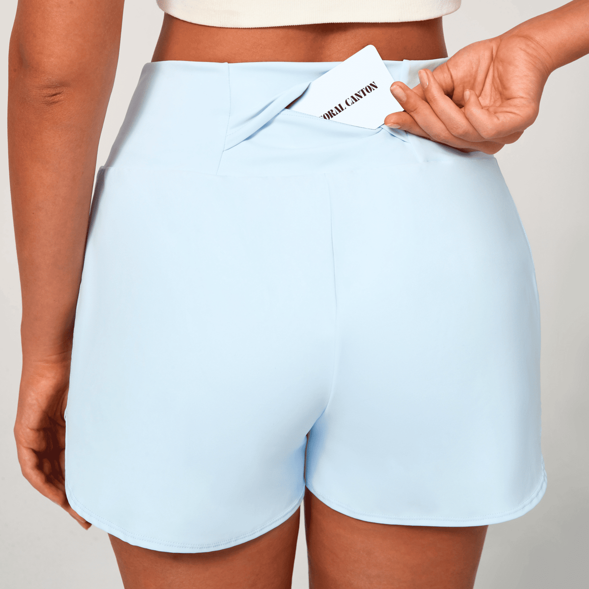 Sky Latte 2-in-1 Yoga Shorts 5
