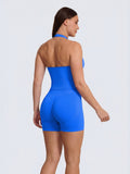 Electric Blue Impact Halter Top
