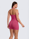 Raspberry Impact Halter Top