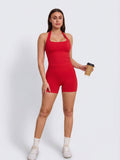 Spicy Red Impact Halter Top