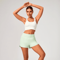 Avocado Cream 2-in-1 Yoga Shorts 5