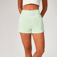 Avocado Cream 2-in-1 Yoga Shorts 5