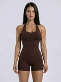 Espresso Impact Halter Top